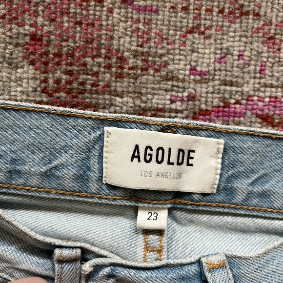 Agolde 90s Mid Rise Loose Straight Jeans in Snapshot, tag size 23 - Picture 5 of 6